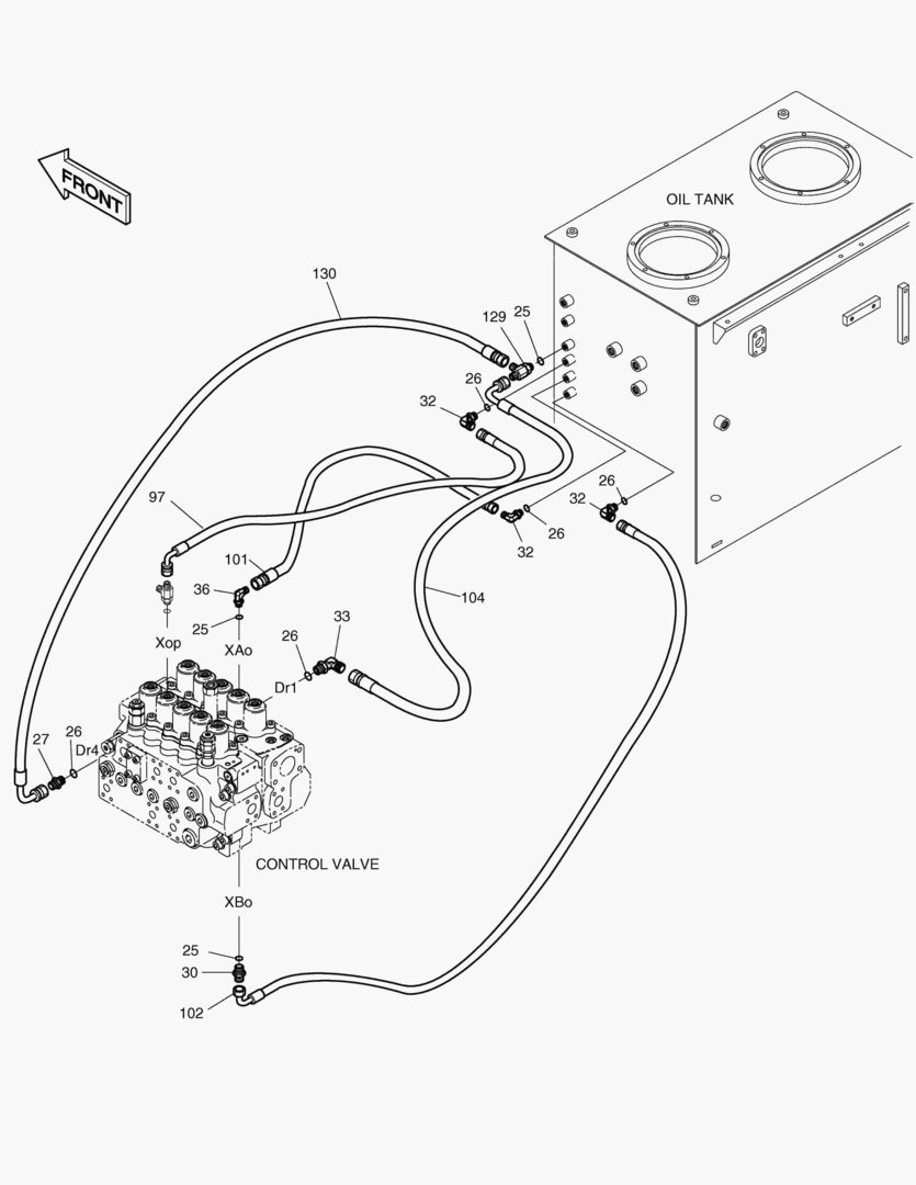 ТРУБОПРОВОД СЕРВОУПРАВЛЕНИЯ(8)