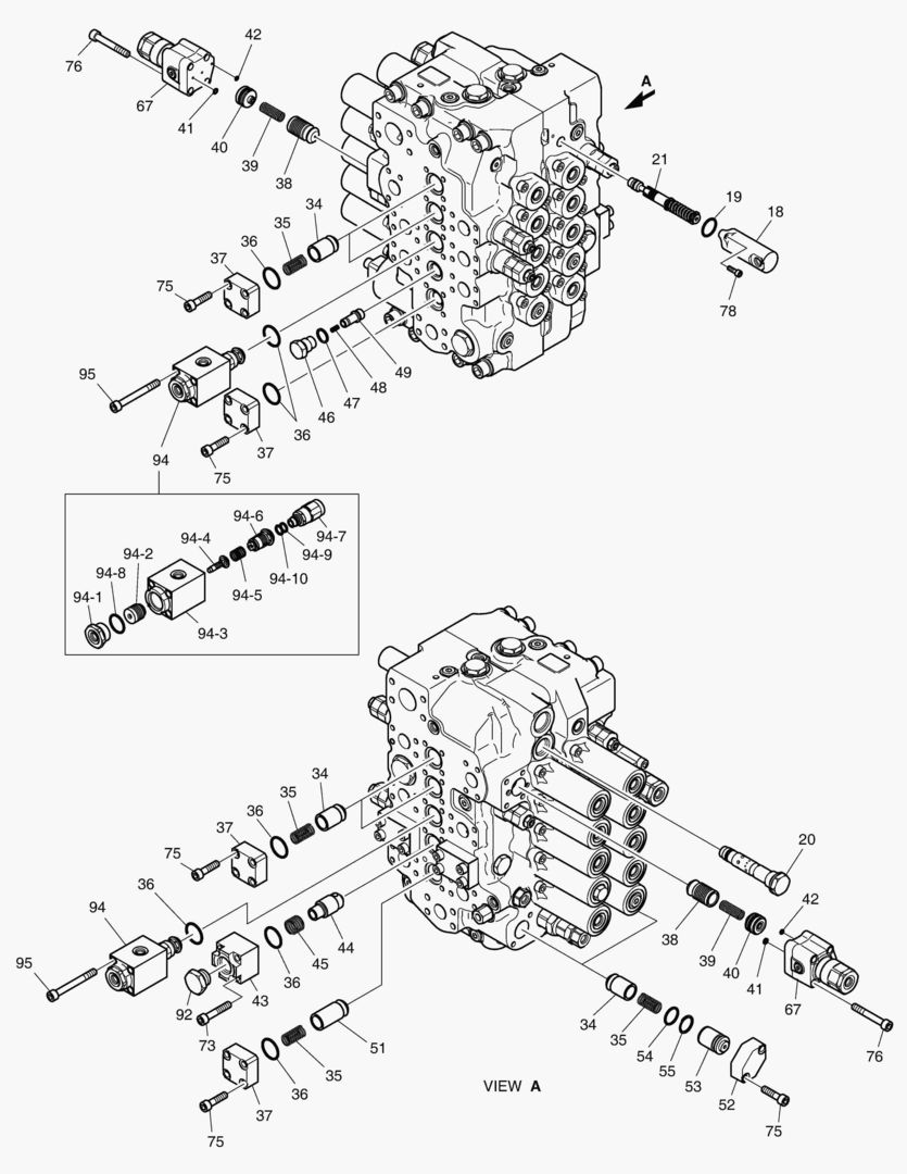 РЕГУЛИРУЮЩИЙ КЛАПАН(3) - ЛЕСОПОГРУЗЧИК