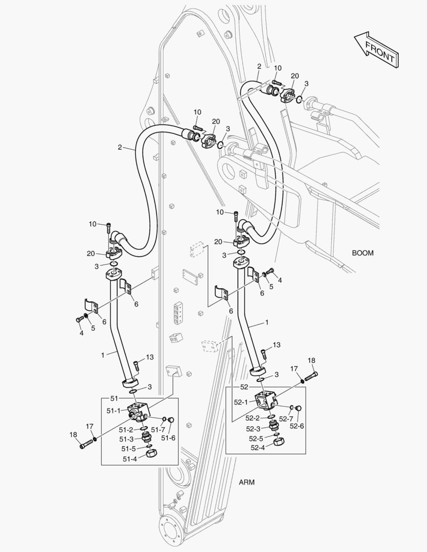 Спецтехника 6230 ARM PIPING - ONE & TWO WAY(ARM 3.2m) - главное фото