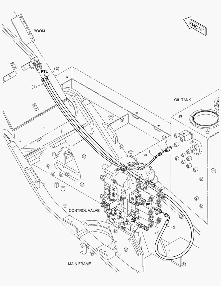 ТРУБОПРОВОД СЕРВОУПРАВЛЕНИЯ-КЛАПАН ЗАМКА РУКОЯТИ