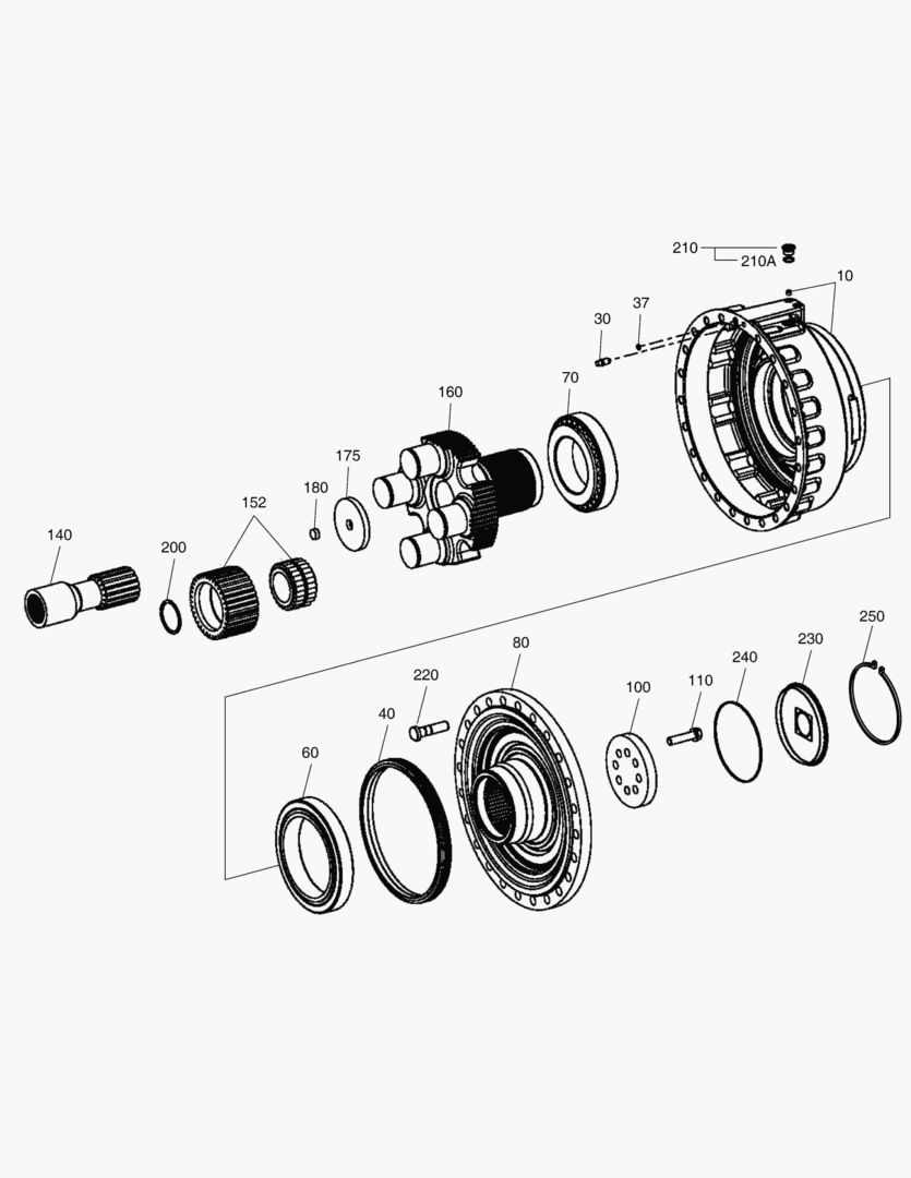3350 OUTPUT - FRONT AXLE(DHL)