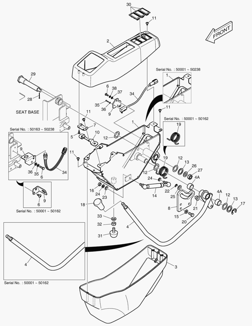 ПУЛЬТ УПРАВЛЕНИЯ - ЛЕВОСТОРОННИЙ