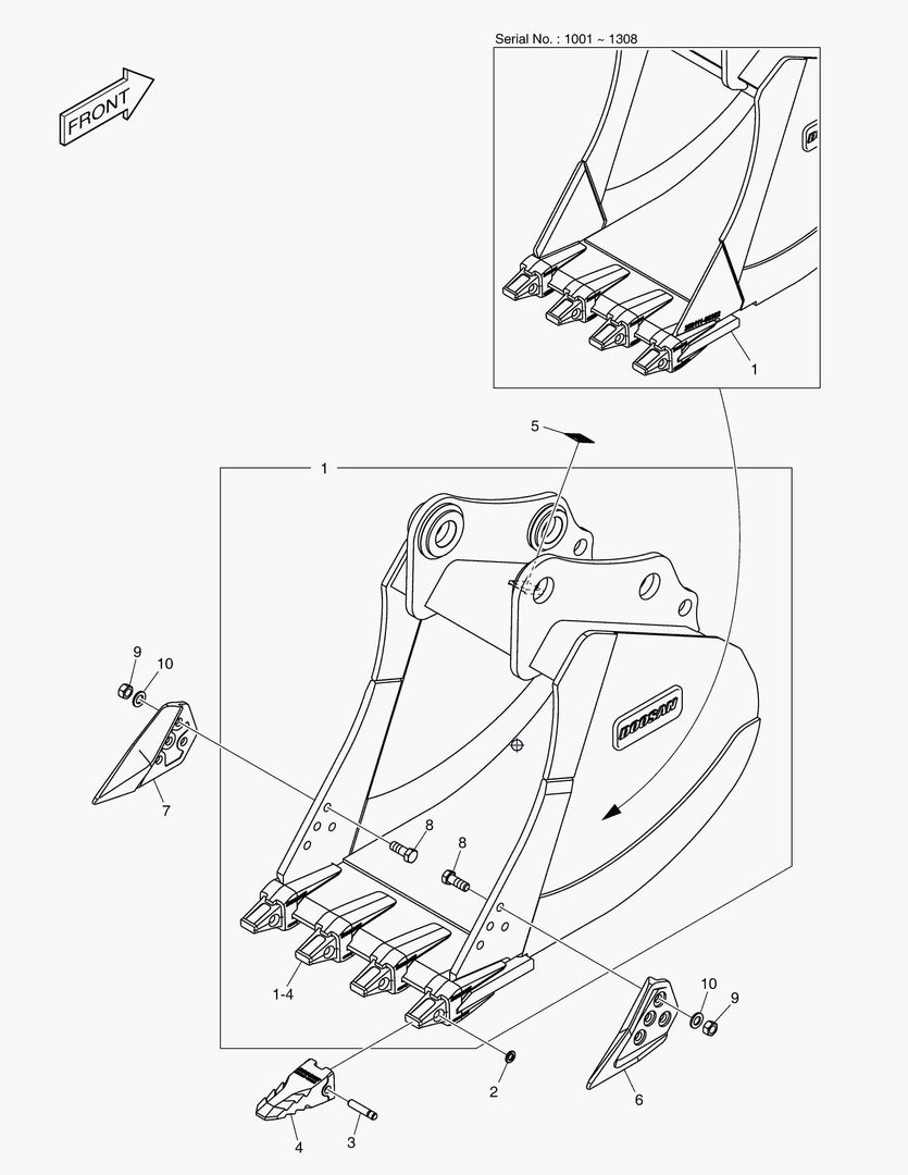 7370 BUCKET ASS`Y - 0.51mВі - H CLASS
