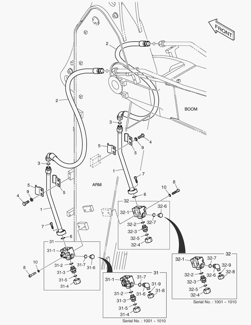 6790 ARM PIPING - ONE & TWO WAY(ARM 2.5m)