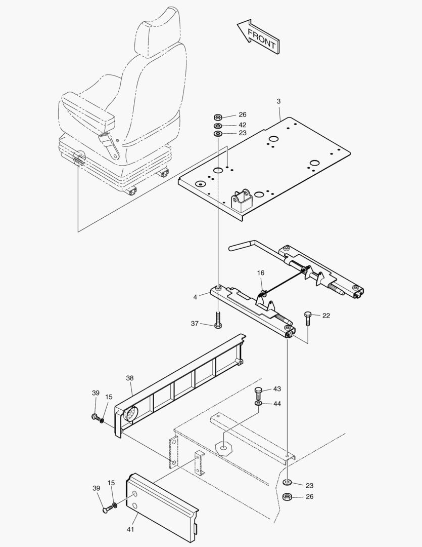 1460 SEAT & ELECTRIC BOX