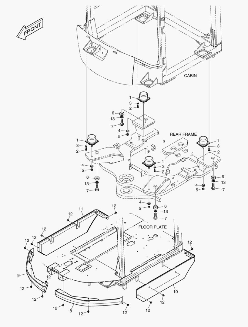 УСТАНОВКА КАБИНЫ