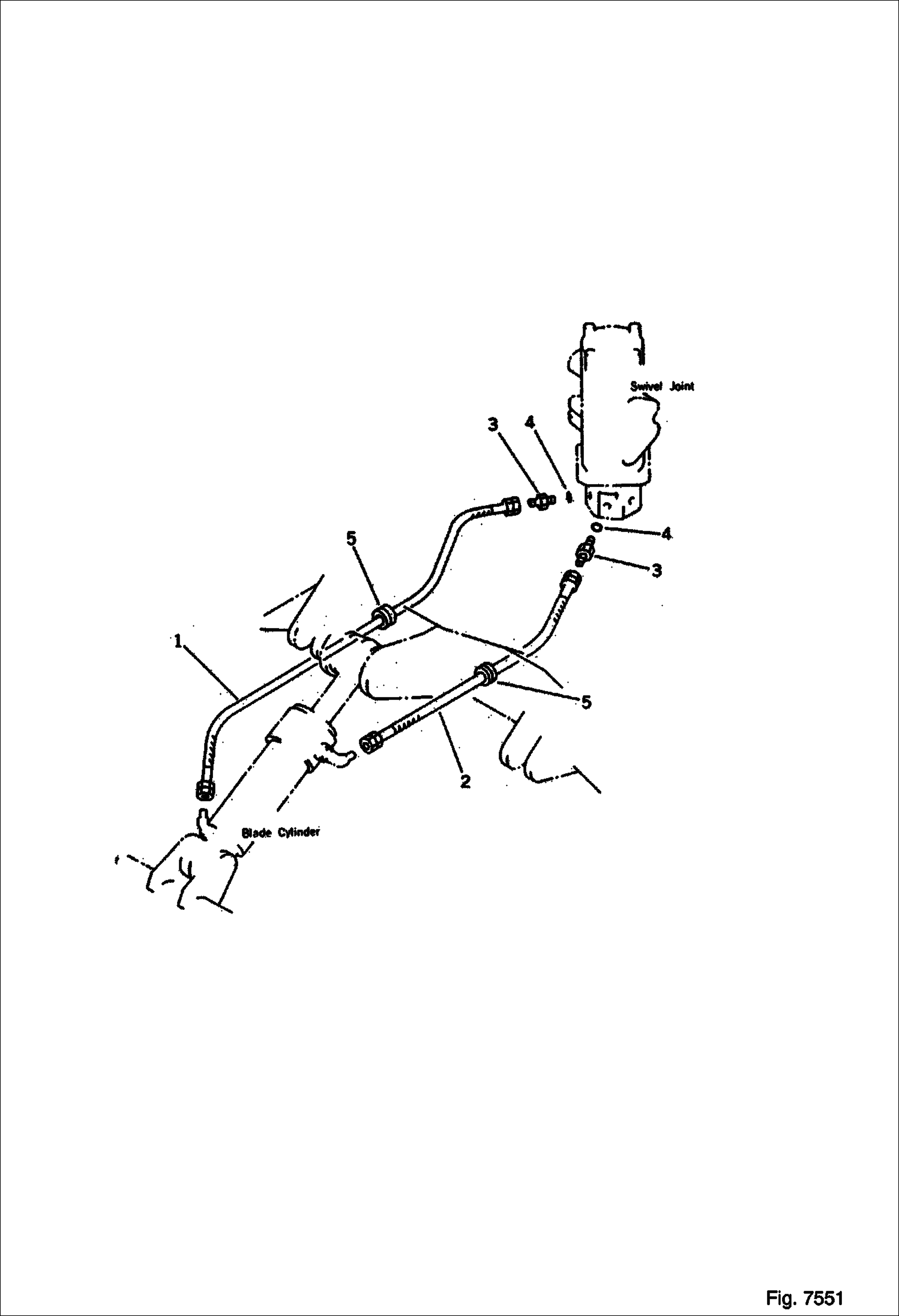 ТРУБОПРОВОД ГИДРАВЛИЧЕСКОЙ СИСТЕМЫ ТРУБОПРОВОД ЦИЛИНДРОВ ОТВАЛА СО СТОРОНЫ КРЕПЛЕНИЯ