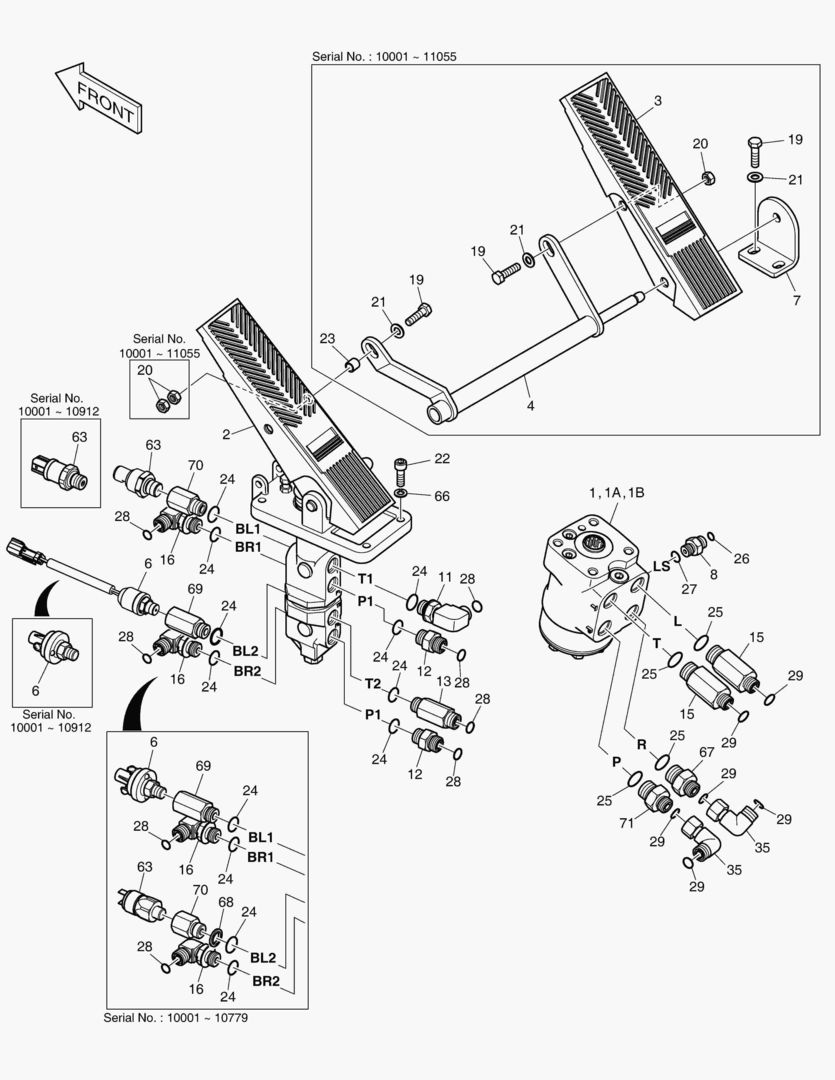 Спецтехника 5690 BRAKE PEDAL VALVE & STEER UNIT(OPT) - главное фото