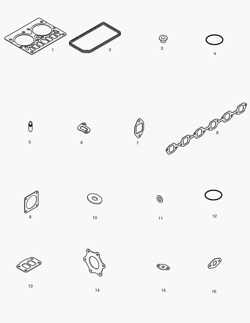 032 OVER HAUL GASKET KIT - TOP