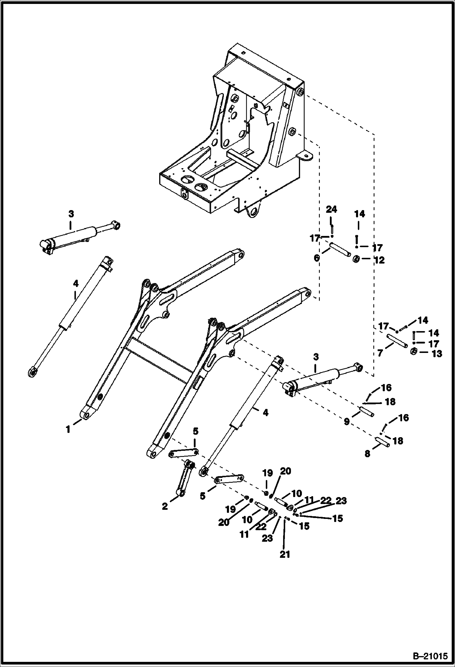 ПОДЪЕМНАЯ РУКОЯТЬ И КРЕПЕЖНЫЕ ДЕТАЛИ (B200) 5702 11100 И НИЖЕ (B250) 5703 11070 И НИЖЕ