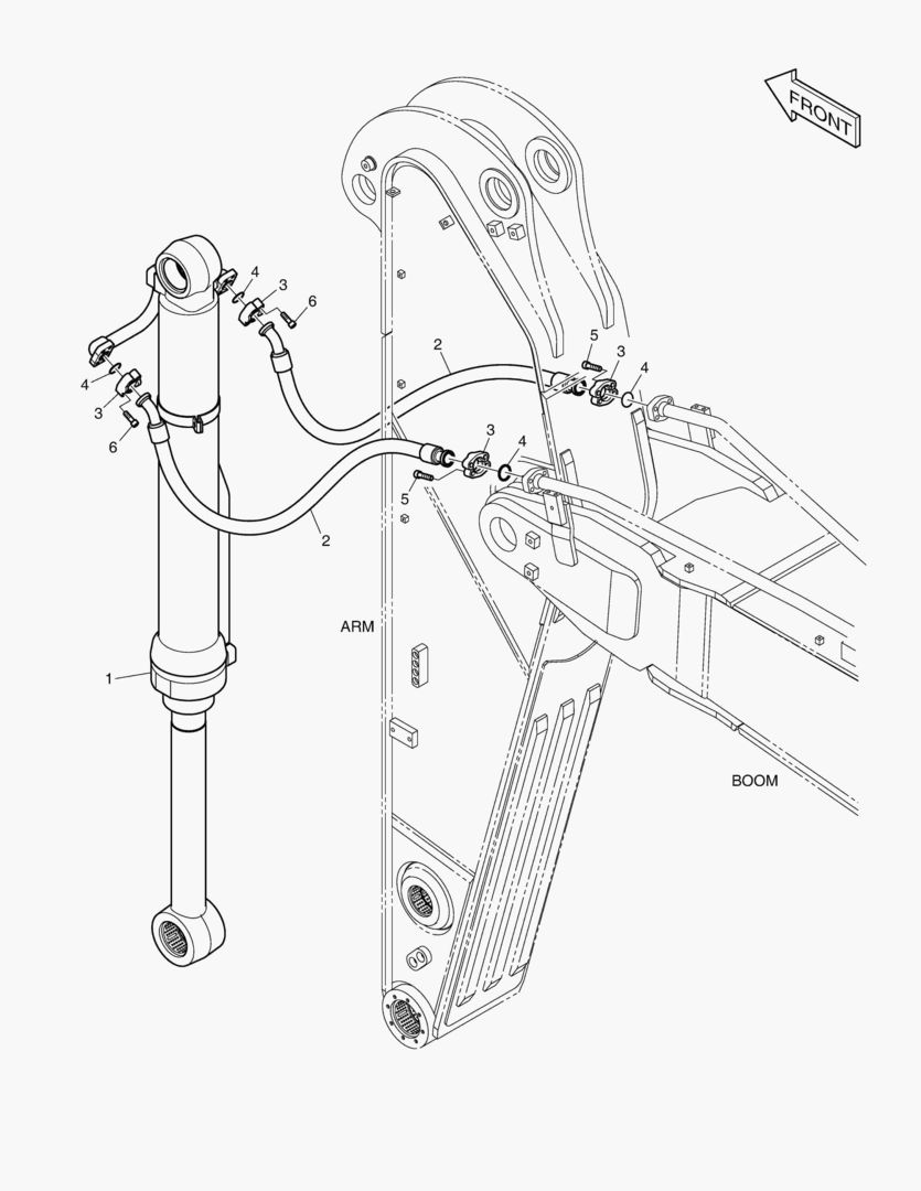 ГИДРОСИСТЕМА РУКОЯТИ - РУКОЯТЬ 2.4 м