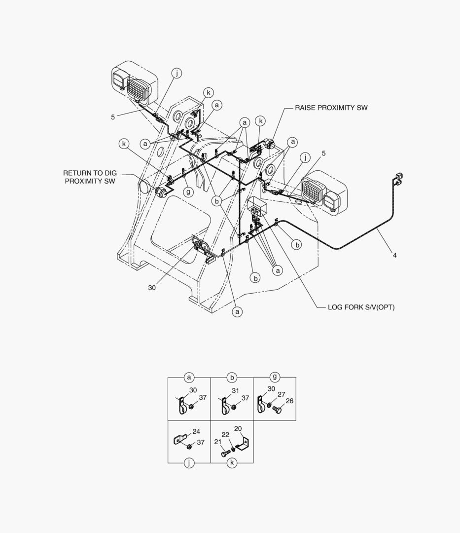 ЭЛЕКТРОПРОВОДКА(2)-ПЕРЕДНЯЯ РАМА