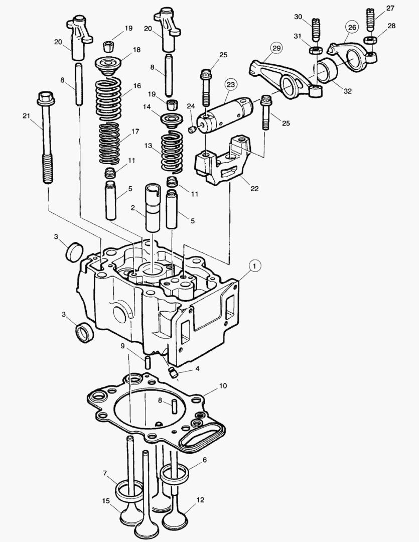 Спецтехника G010-1 CYLINDER HEAD