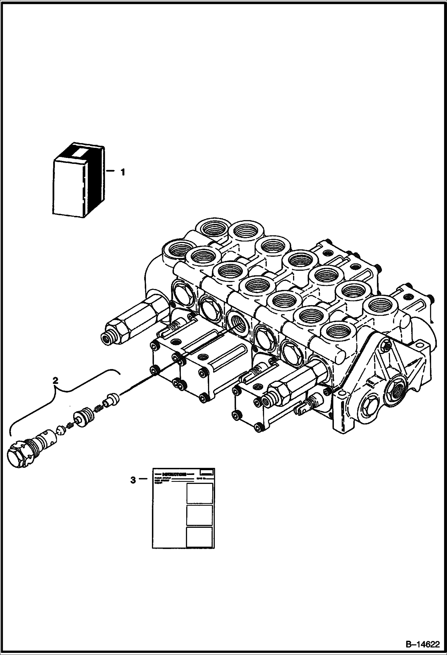 Схема КОМПЛЕКТ РАЗГРУЗОЧНОГО КЛАПАНА КАНАЛА (ДЛЯ ИСПОЛЬЗОВАНИЯ С БУРОМ И ГИДРОМОЛОТОМ)