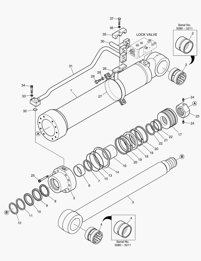 Спецтехника 4441 BOOM CYLINDER - L.H. (LOCK VALVE) ARTI. [5080~] - главное фото