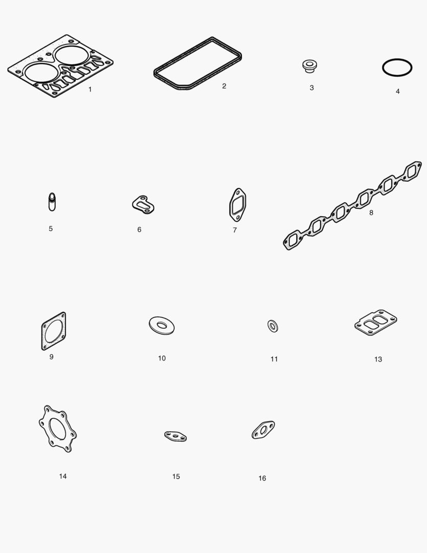 КОМПЛЕКТ ПРОКЛАДОК ДЛЯ КАПИТАЛЬНОГО РЕМОНТА-ВЕРХНИЙ