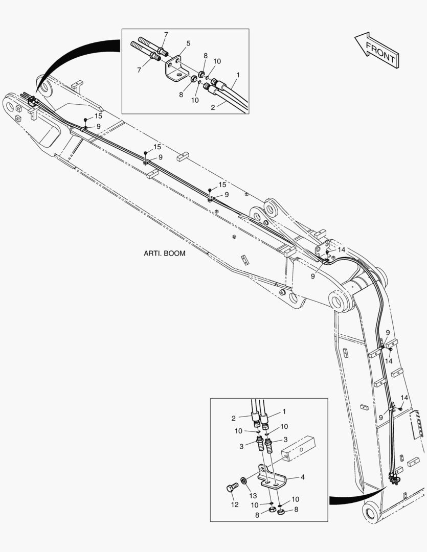 ТРУБОПРОВОД СТРЕЛЫ С ИЗМЕНЯЕМОЙ ГЕОМЕТРИЕЙ - БЫСТРАЯ ПОСАДКА