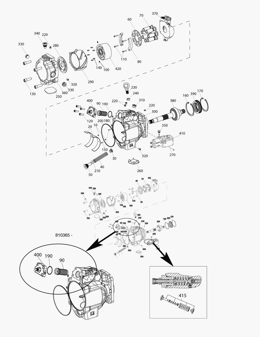 G190-70 MAIN HYDR. PUMP
