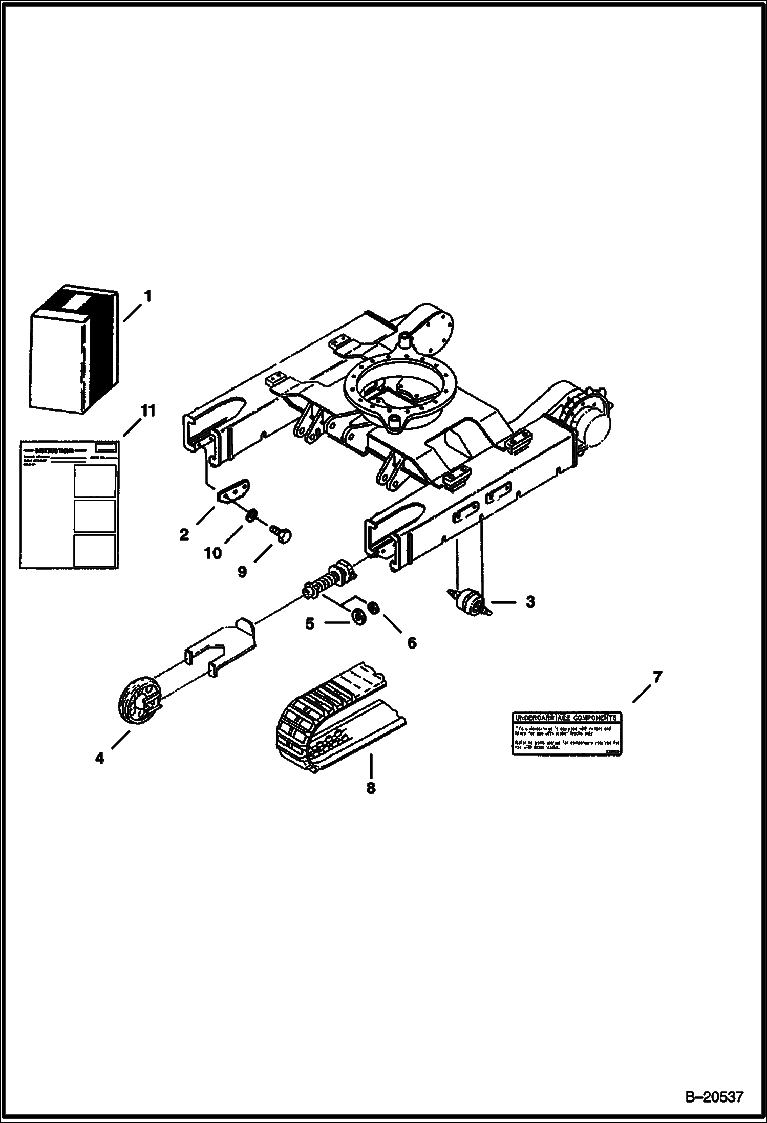 Схема КОМПЛЕКТ ГУСЕНИЦ (КАУЧУК)