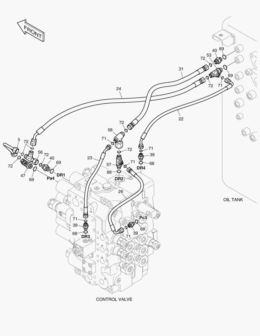 Схема 1400 PILOT PIPING(5) [1058~1473]