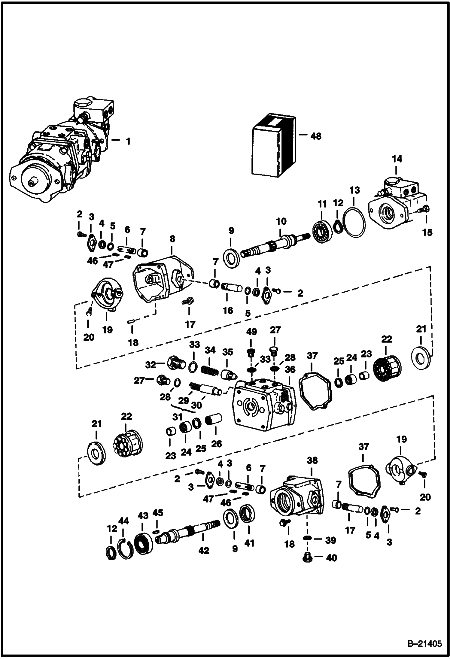 Схема ГИДРОСТАТИЧЕСКИЙ НАСОС