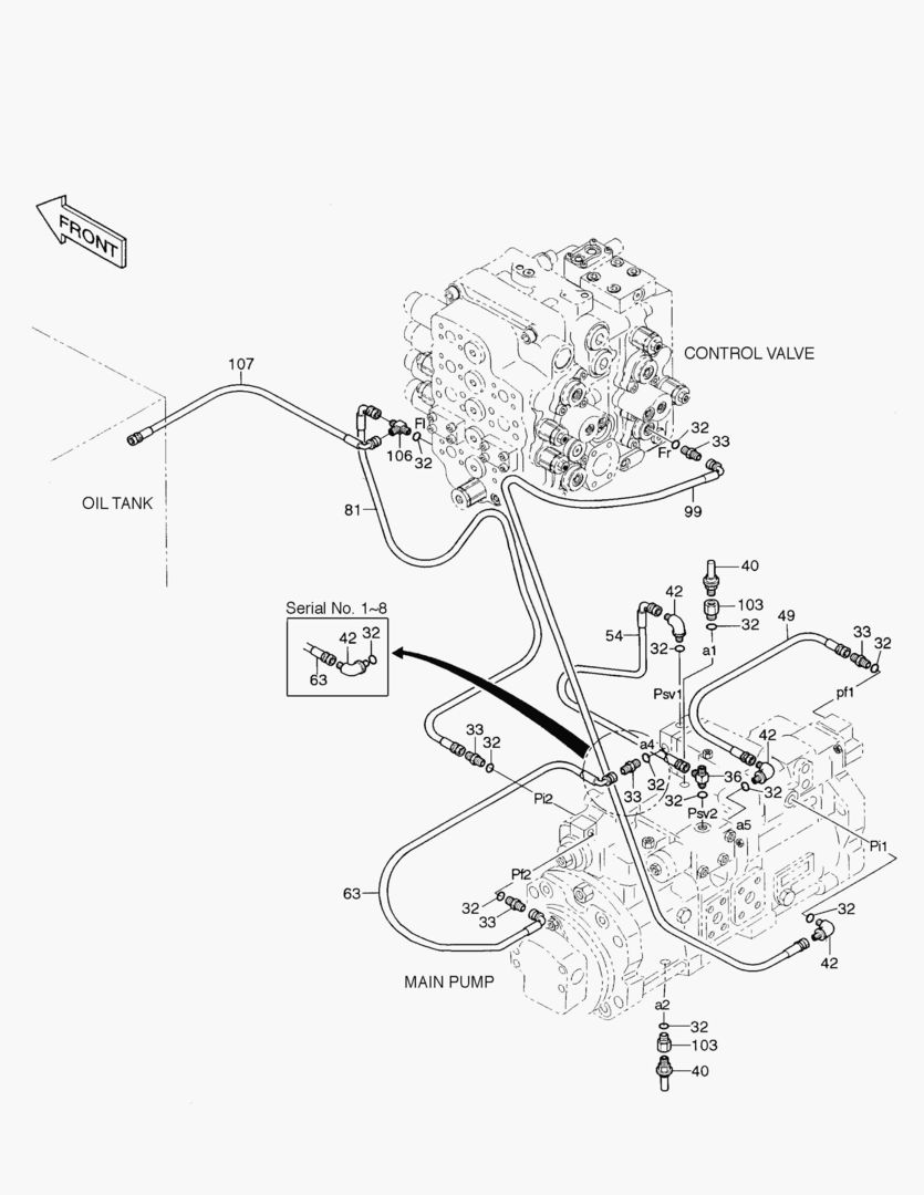 ТРУБОПРОВОД СЕРВОУПРАВЛЕНИЯ(8)