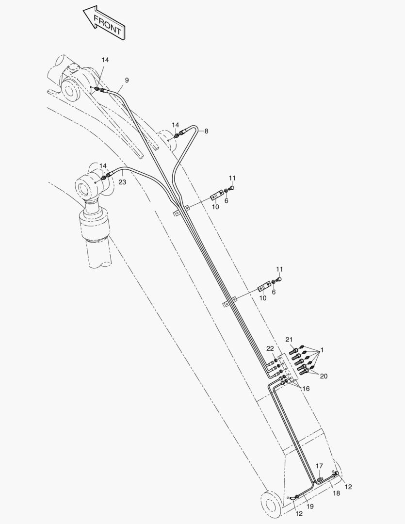 Спецтехника 6820 LUBRICATION PIPING-BOOM4.6m [2304~] - главное фото