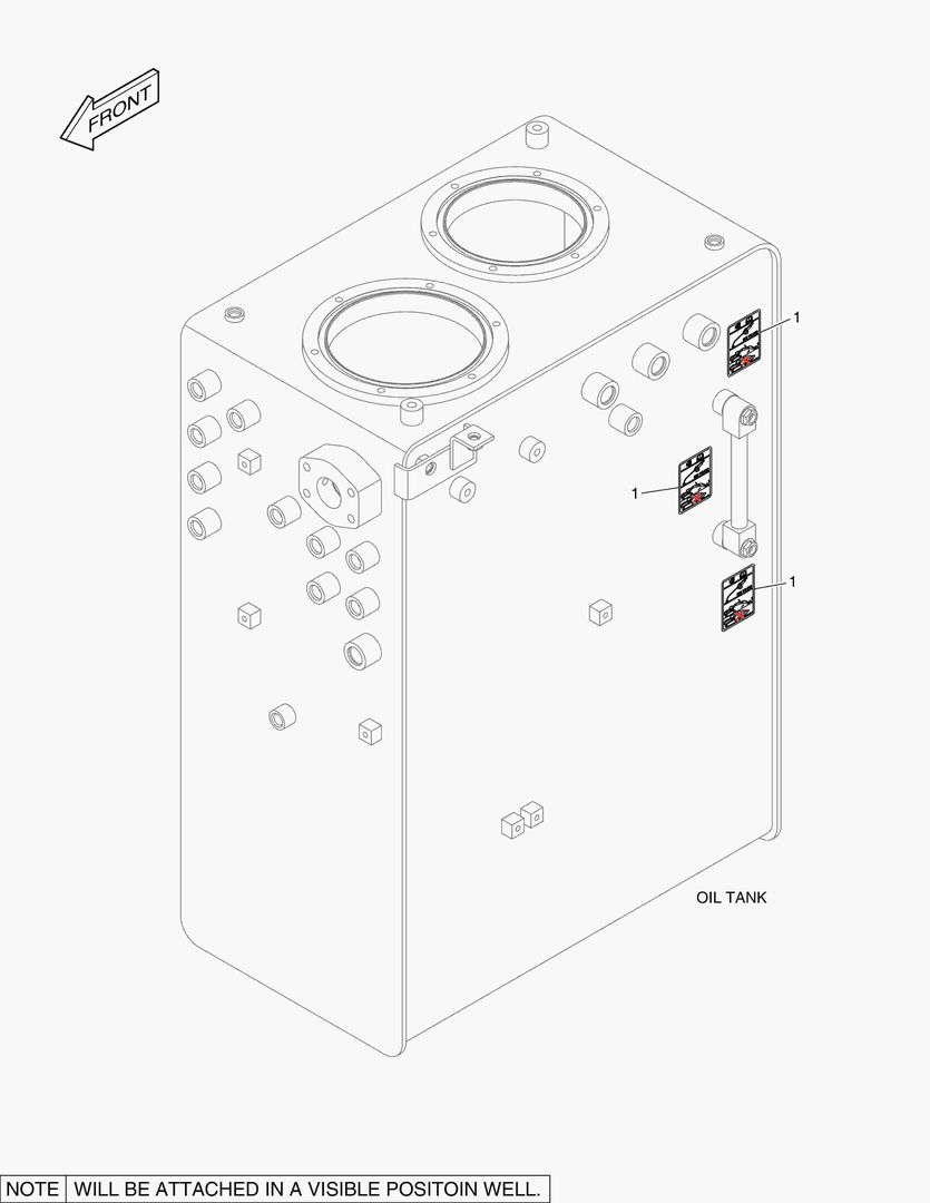 5230 DECAL - OIL CHECK (HIGH TEMPERATURE)
