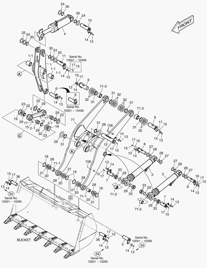 РУКОЯТЬ ПОГРУЗЧИКА В СБОРЕ