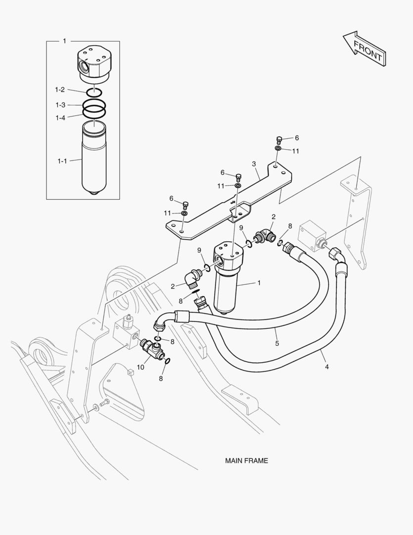 6120 ONE WAY PIPING - WITH FILTER [17130~18825]