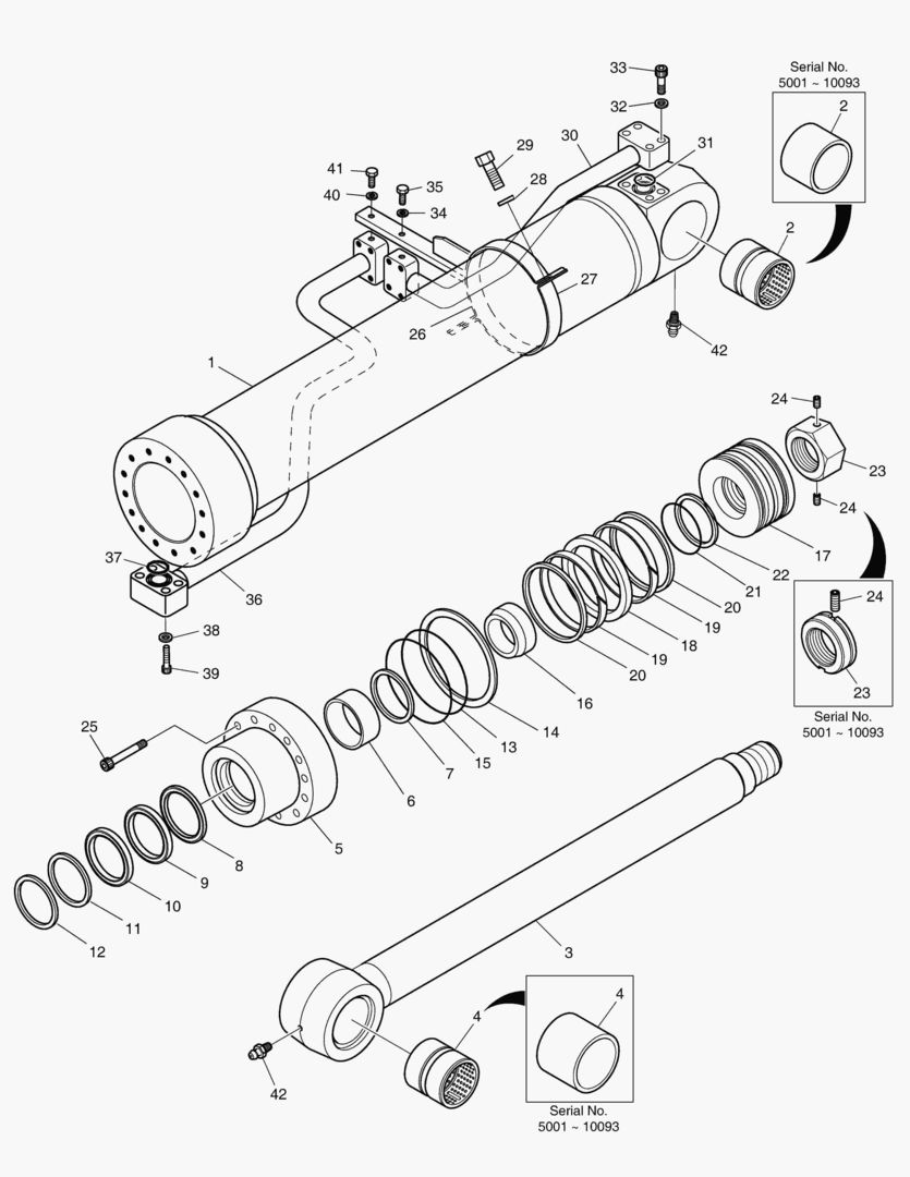 4290 BOOM CYLINDER - L.H. [5001~10105]