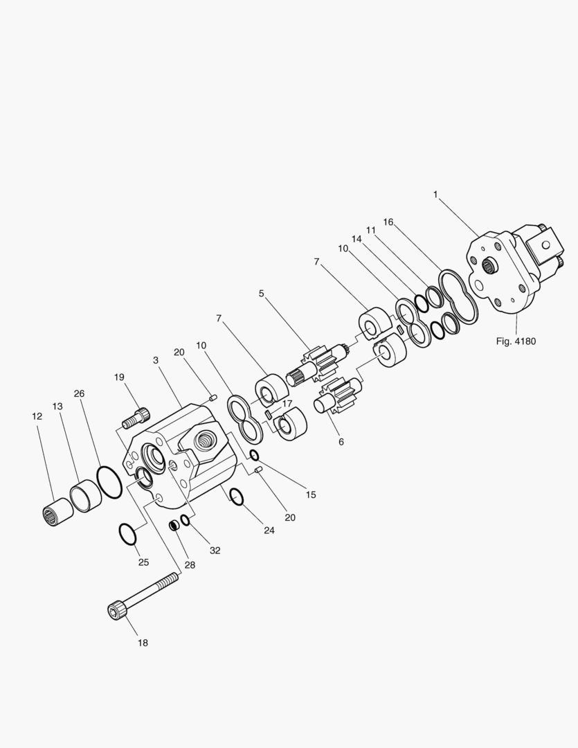 ОСНОВНОЙ НАСОС - ШЕСТЕРЕННЫЙ НАСОС