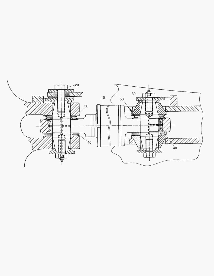 Схема G400-4 STEERING CYLINDER MOUNTING
