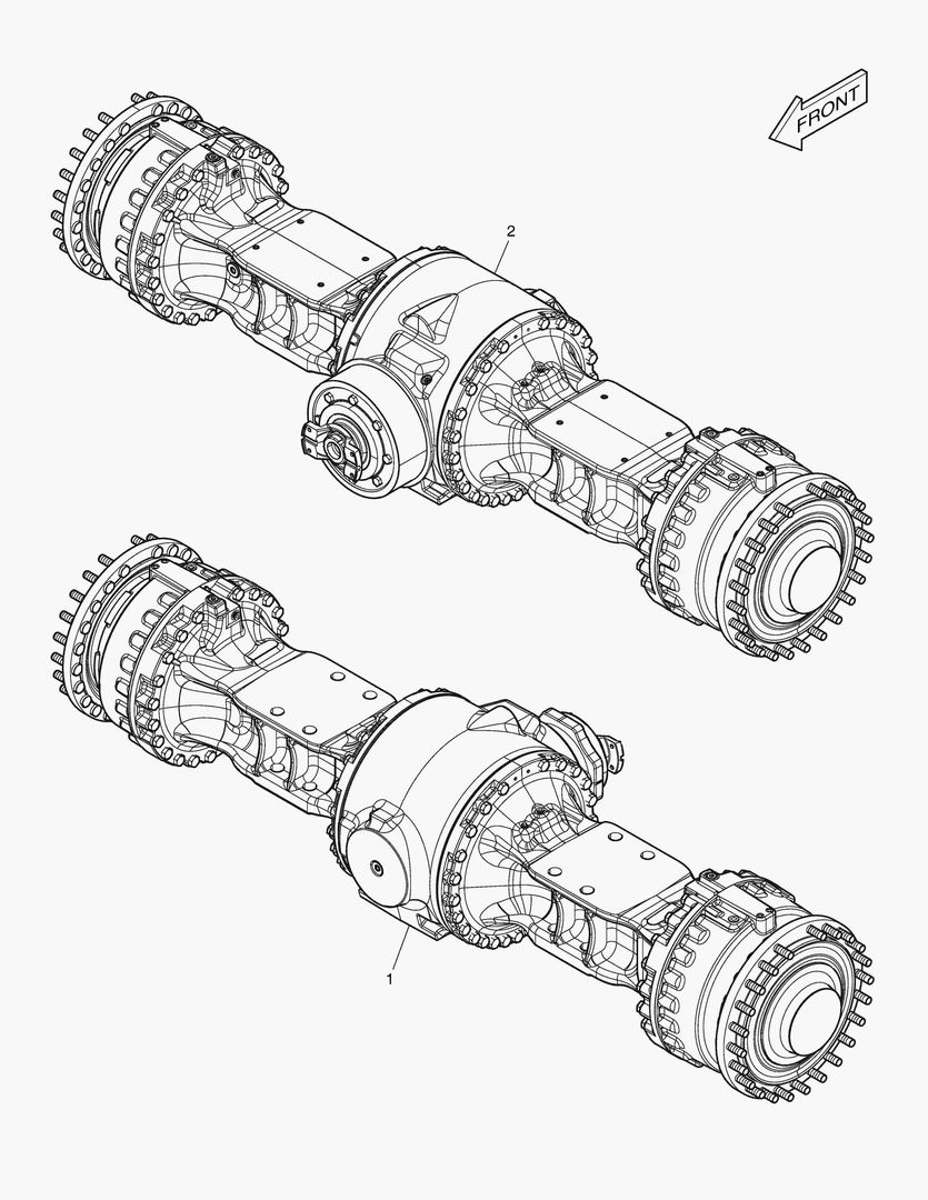 6090 AXLE & DRIVE SHAFT-OPT. [10088~]