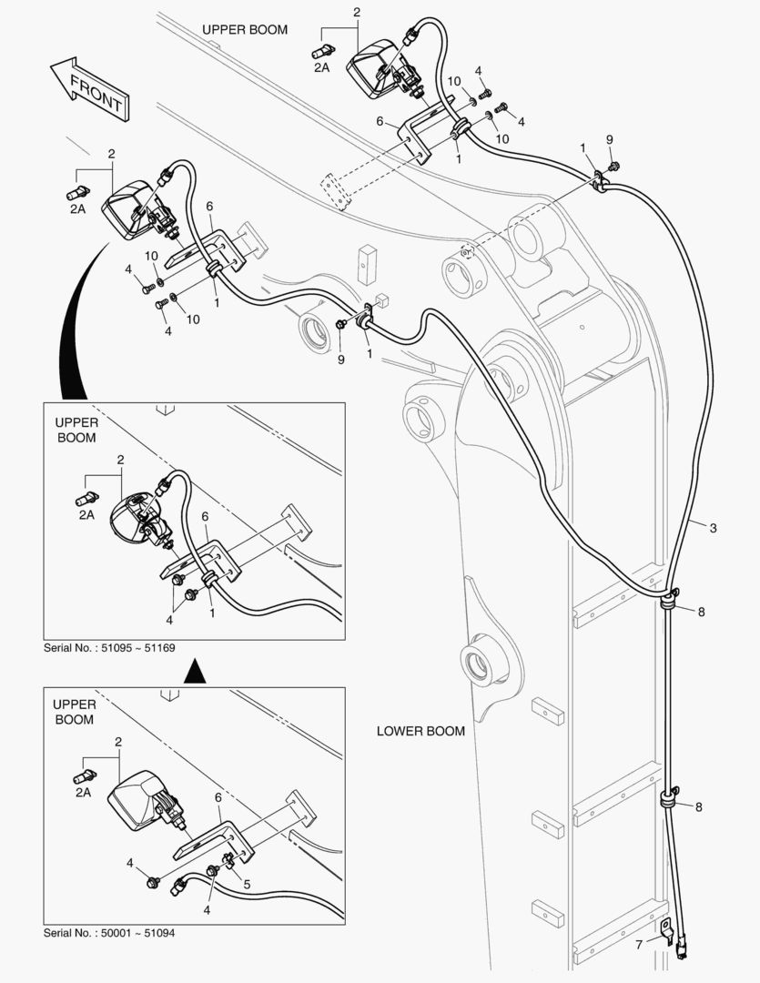 РАБОЧАЯ ФАРА - ШАРНИРНАЯ СТРЕЛА