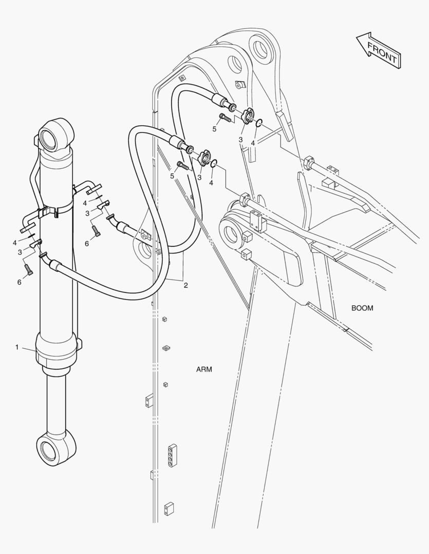 ГИДРОСИСТЕМА РУКОЯТИ - РУКОЯТЬ 3.98 м