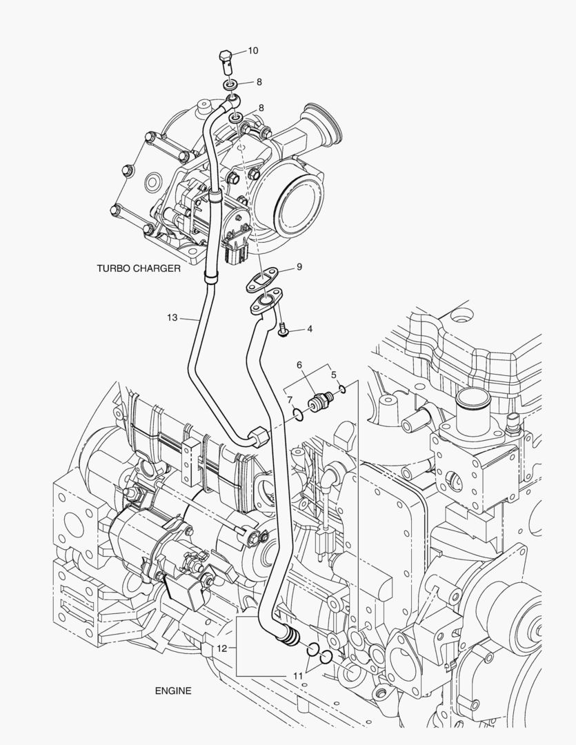 ТРУБА ЗАРЯЖАТЕЛЯ ТУРБО
