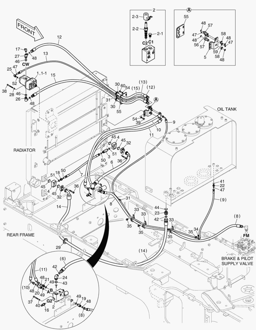 ТУБОПРОВОД МАСЛЯНОГО РАДИАТОРА (2)