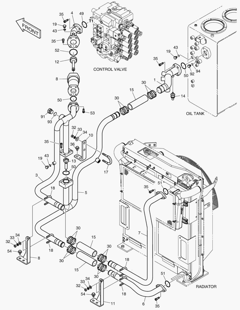 ТУБОПРОВОД МАСЛЯНОГО РАДИАТОРА(2)