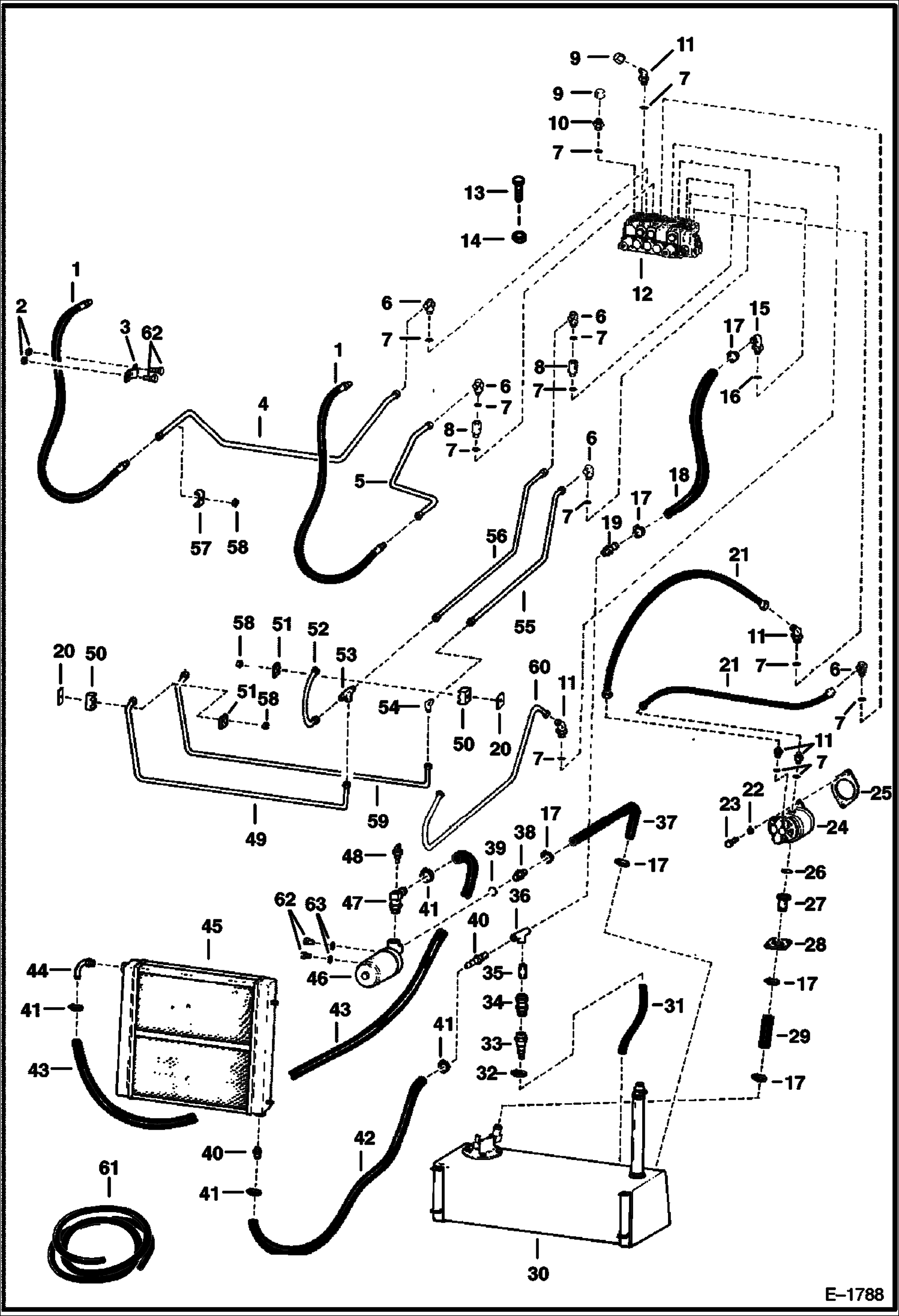 СХЕМА ГИДРАВЛИЧЕСКОЙ СИСТЕМЫ