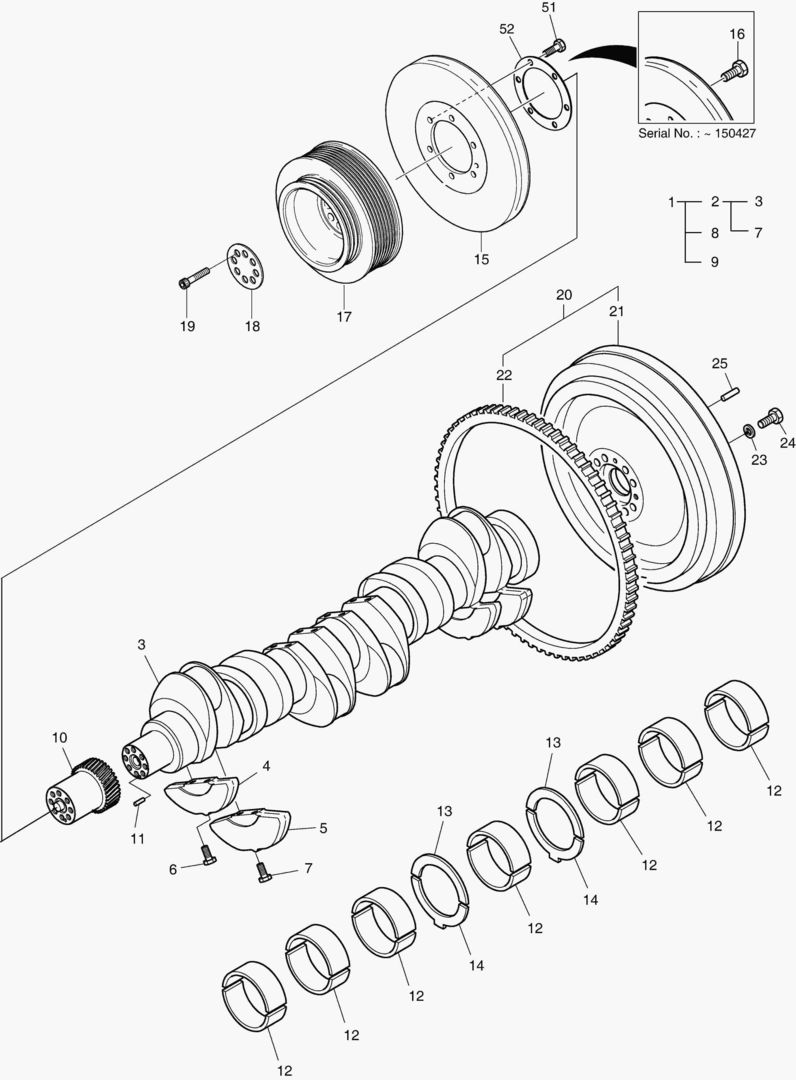 015 CRANK SHAFT ASS`Y