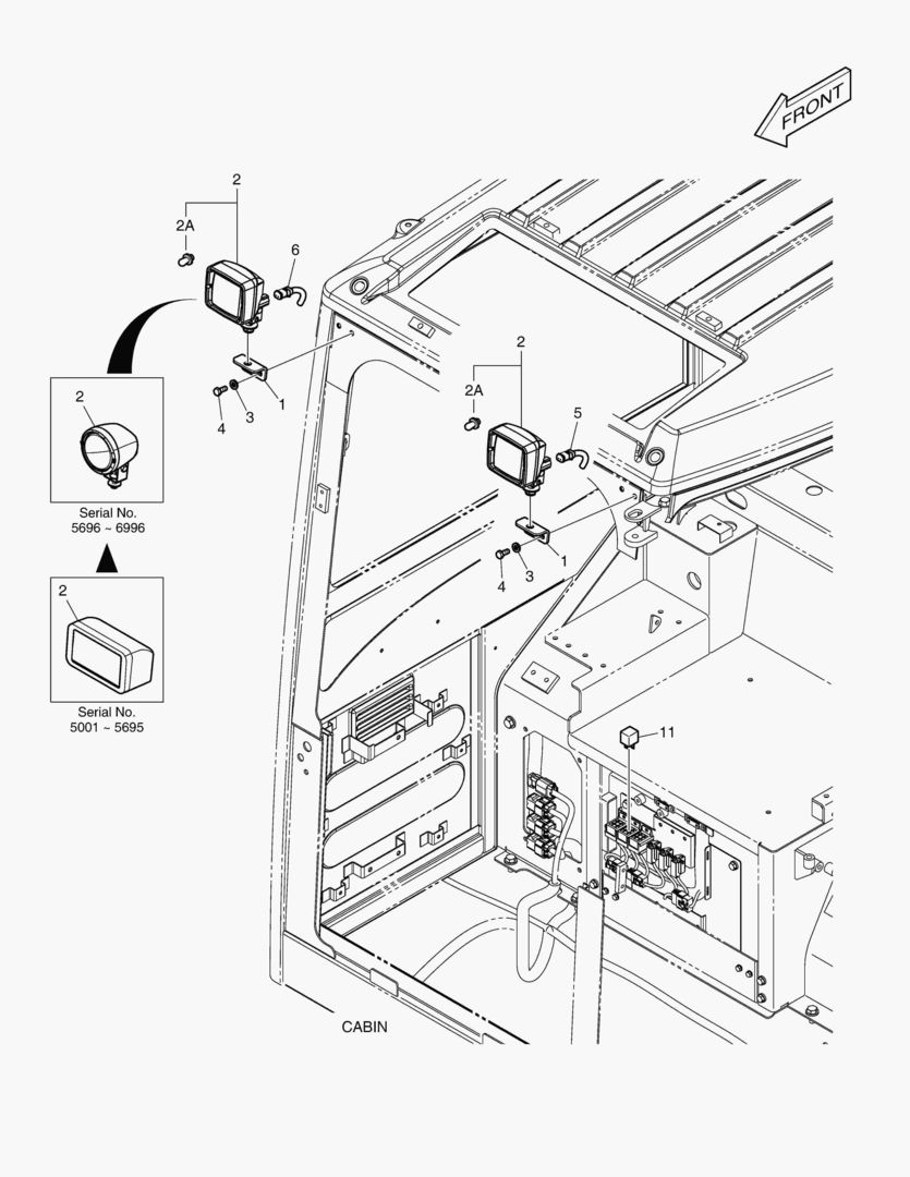 ЛАМПА В КАБИНЕ