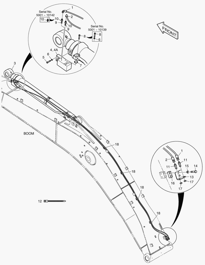 6860 ARM PIPING - LOCK VALVE
