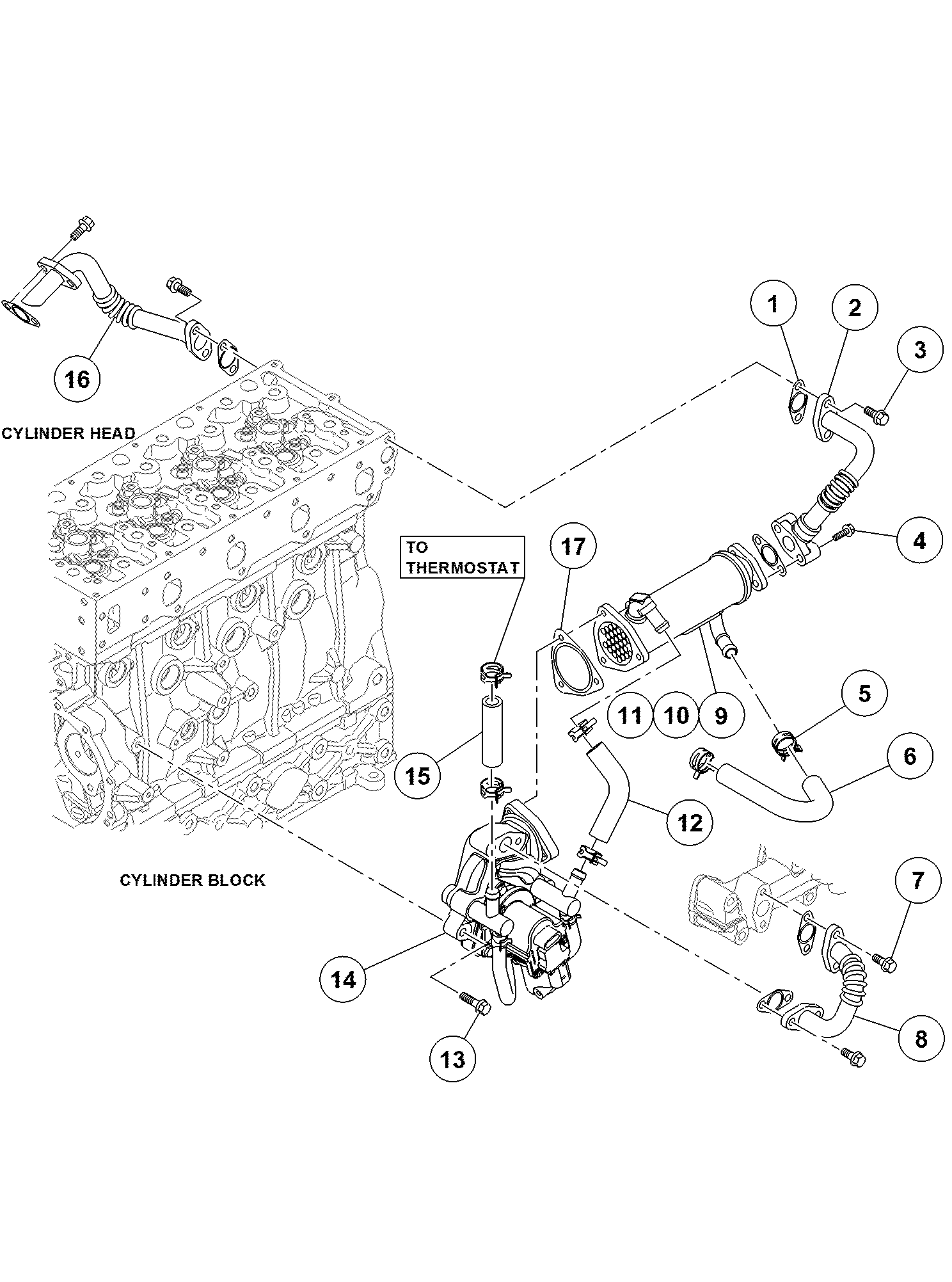 КАМЕРА ОХЛАЖДЕНИЯ СИСТЕМЫ РЕЦИРКУЛЯЦИИ ВЫХЛОПНЫХ ГАЗОВ