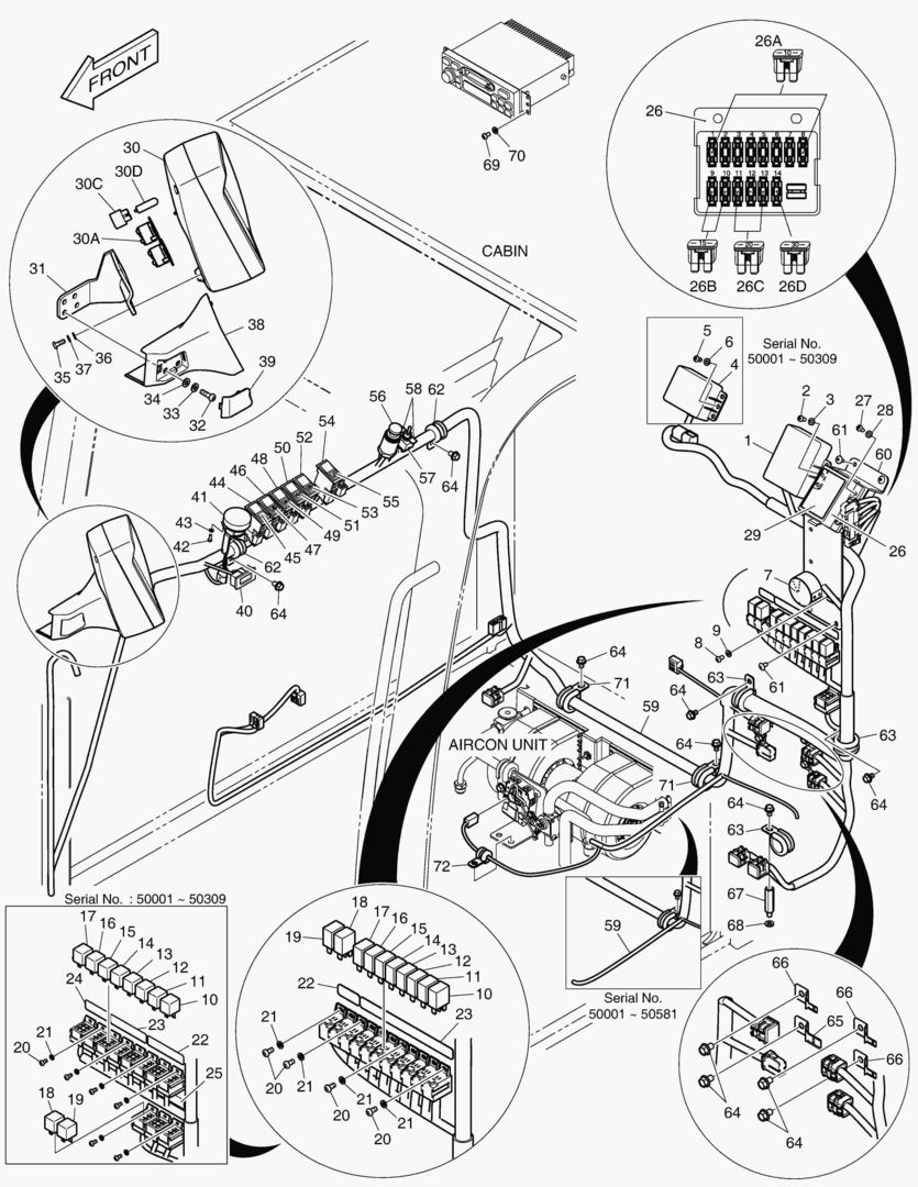 ЭЛЕКТРИЧЕСКИЕ ЗАПЧАСТИ - КАБИНА