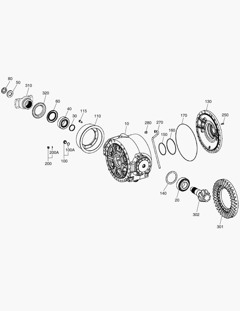 3370 DIFFERENTIAL CARRIER - REAR AXLE(OPEN)