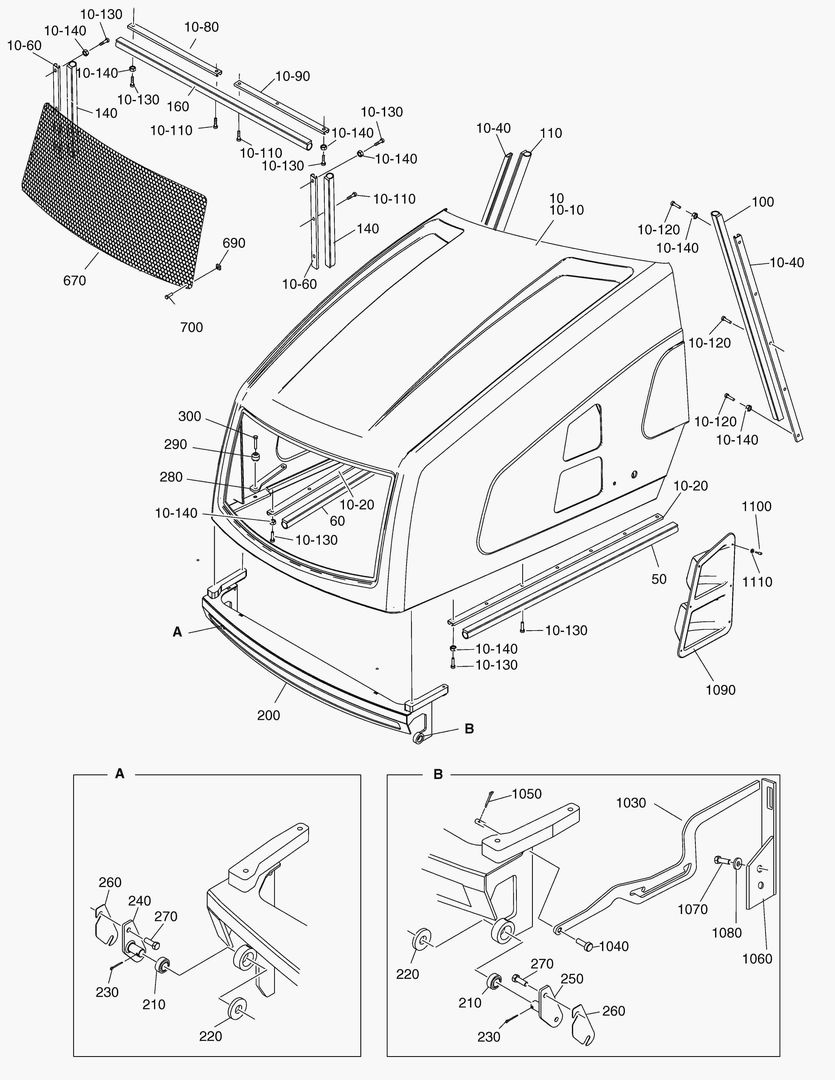 G300-11 BONNET SHELL - EQUIPMENT [ 7X1001 ~ ]