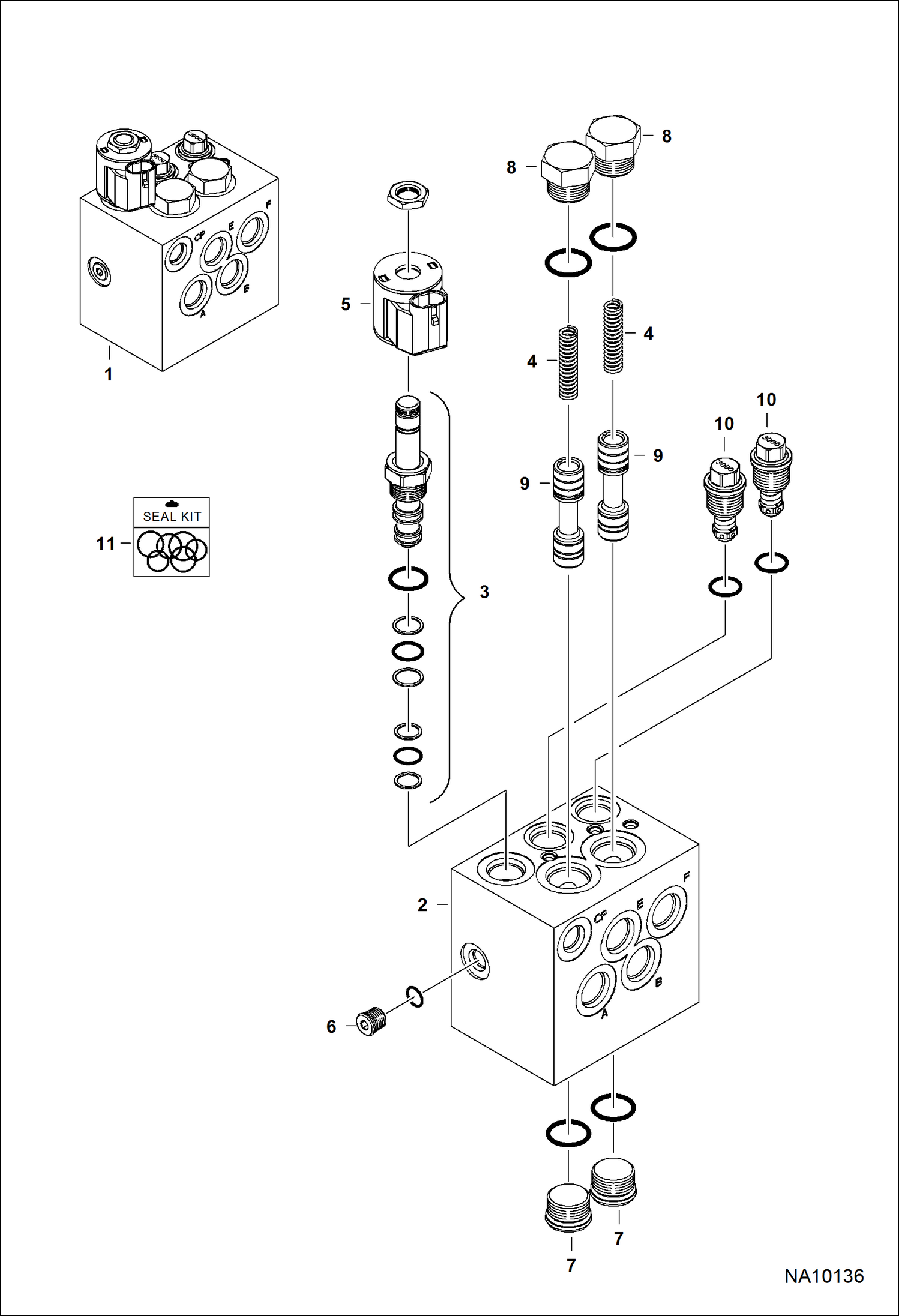 Схема ДОПОЛНИТЕЛЬНЫЙ КОЛЛЕКТОР (BOBCAT)