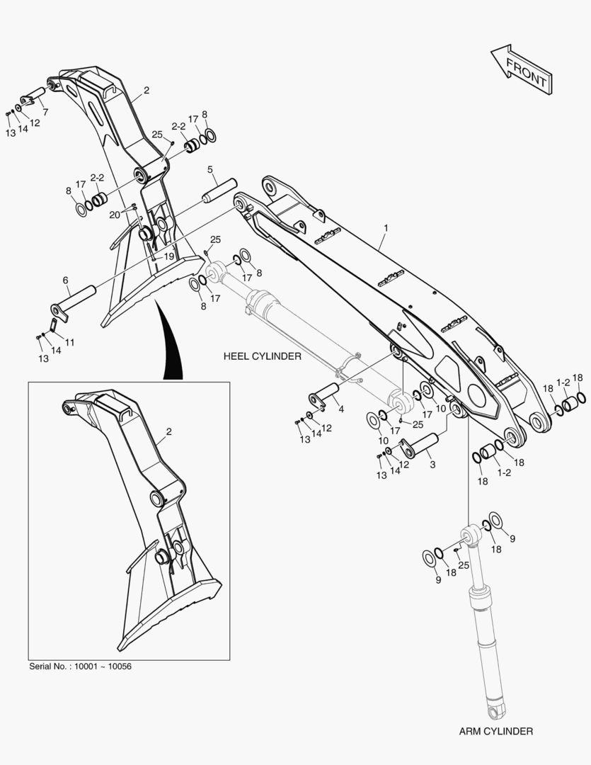 3110 ARM & HEEL ASS`Y
