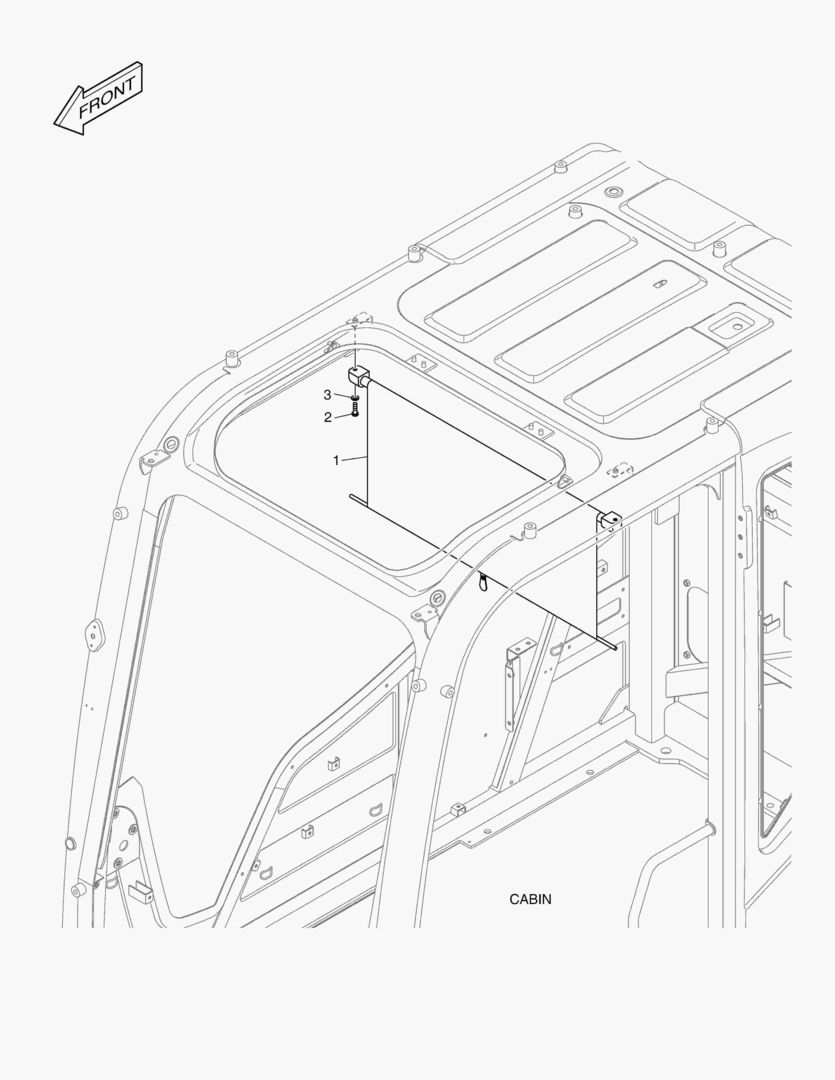 7610 SUN VISOR - ROPS